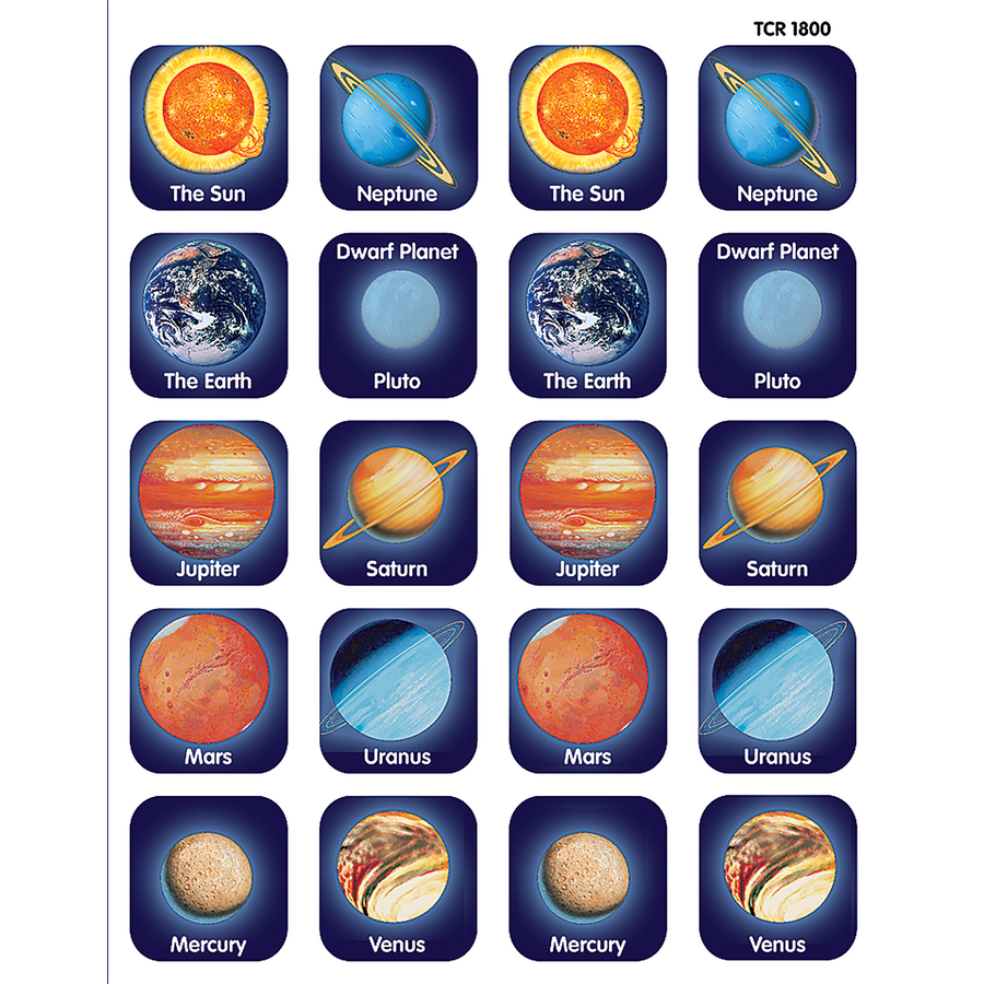 Planet Stickers 120 stickers | Teachables Educational Supply Store