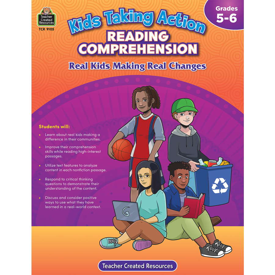 Kids taking action reading comprehension grades 5 6 teachables